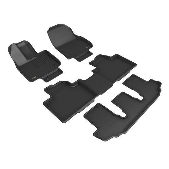 3D MAXpider 21-22 Toyota Highlander Hybrid 2nd Row Bucket Kagu 1st 2nd 3rd Row - Set (Black) - L1TY28001509