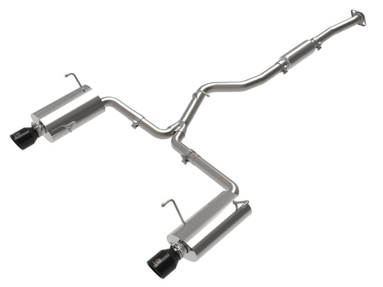 aFe Subaru Forester XT 14-18 H4-2.5L (t) Takeda 2-1/2in to 2-1/4in 304 SS Cat-Back- Black Tip - 49-36804-B