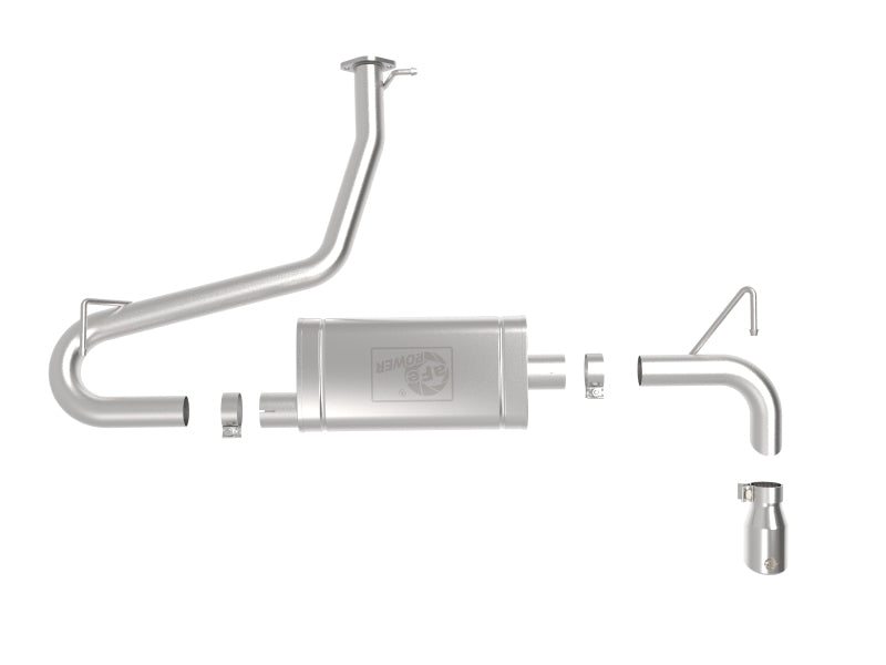 aFe Takeda 2.5in 304 SS Axle-Back Exhaust w/Polished Tips 18-22 Hyundai Kona L4-1.6L (t) AWD - 49-37017-P