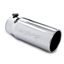 Load image into Gallery viewer, MBRP Universal Tip 5 O.D. Rolled Straight 4 inlet 12 length - T5050