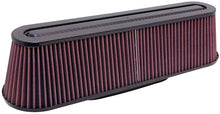 Load image into Gallery viewer, K&amp;N Filter Universal Air Filter Carbon Fiber Top/Base Oval FLG. (8-3/4 x 3-1/4) 4-5/8H - RP-5161