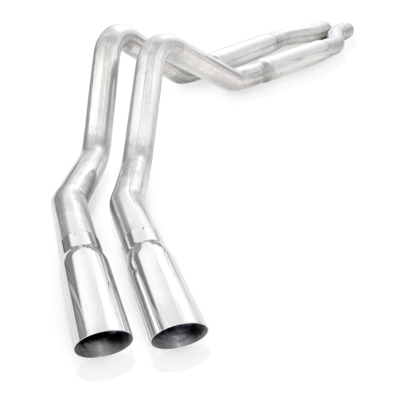 Stainless Works 2011-14 F-150 5.0L 3in Exhaust S-Tube Mufflers Behind Passenger Rear Tire Exit - FT11CB
