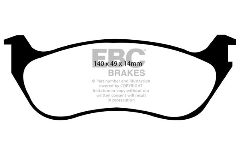 EBC 02-05 Ford Explorer 4.0 2WD Extra Duty Rear Brake Pads - ED91631