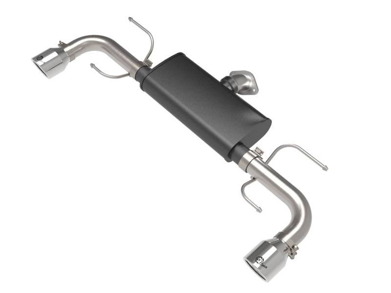 aFe Takeda 17-21 Mazda CX-5 2.5L (t) 2.5in. SS Axle-Back Exhaust System w/Polished Tips - 49-37021-P