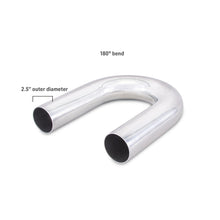 Load image into Gallery viewer, Mishimoto Universal Aluminum Intercooler Tubing 2.5in. OD - 180 Degree Bend