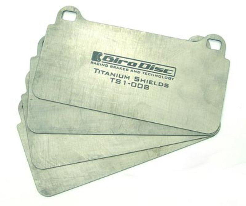 GiroDisc AP CP7040 Caliper Titanium Pad Shields - TS-CP7040-4