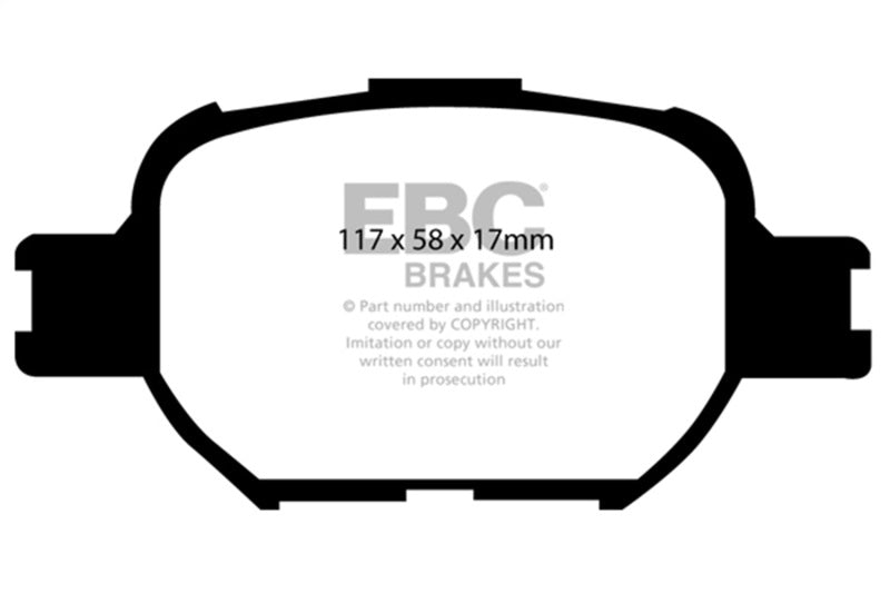 EBC 04-10 Scion TC 2.4 Yellowstuff Front Brake Pads - DP41325R