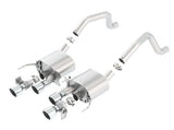 Borla 15 Chevy Corvette C7 ZO6 6.2L w/o AFM w/ NPP ATAK Quad RD RL IC Tips Center Rear Exit Exhaust - 11903