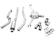 Load image into Gallery viewer, AWE Tuning 2016+ Honda Civic Si Touring Edition Exhaust w/Front Pipe &amp; Dual Chrome Silver Tips - 3015-32108