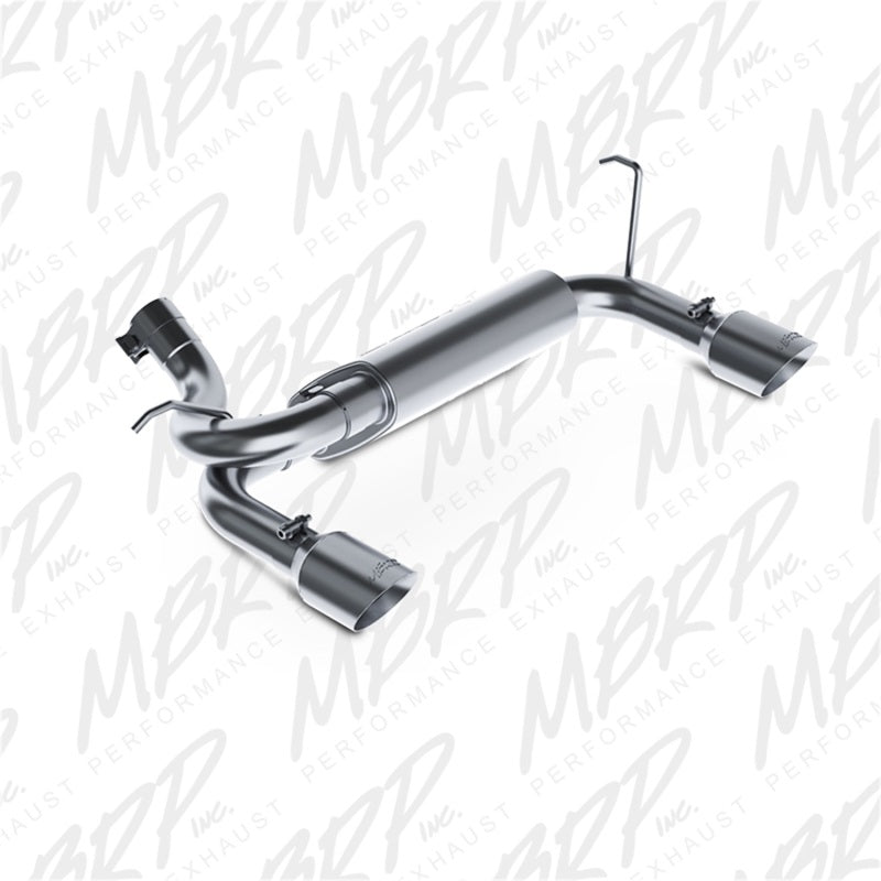 MBRP 07-14 Jeep Wrangler/Rubicon 3.6L/3.8L V6 Axle-Back Dual Rear Exit T409 Performance Exhaust Sys - S5528409