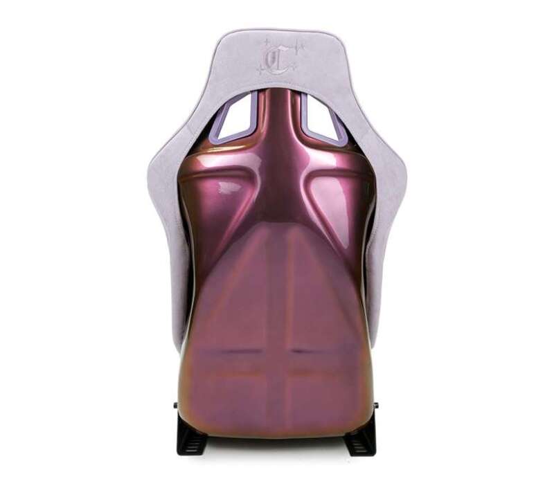 NRG FRP Bucket Seat (Large) Prisma-Chromatic Lilac Vegan Suede w/ Chameleon back - FRP-302LIC-CHRMTC