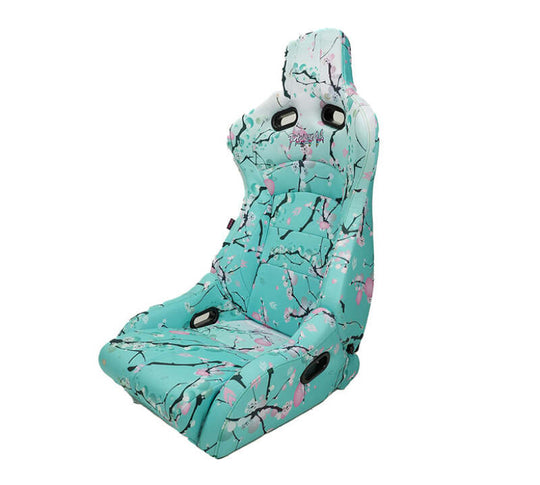 NRG Prisma Lab Reclinable Bucket Racing Seat - Pair (Grey Vegan Suede) - RSC-710 L/R-GY