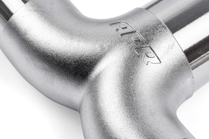 APR Cast T304 Stainless Steel T-Splitter - 76mm to Dual 63.5mm (3in to Dual 2.5in) - EXH0433