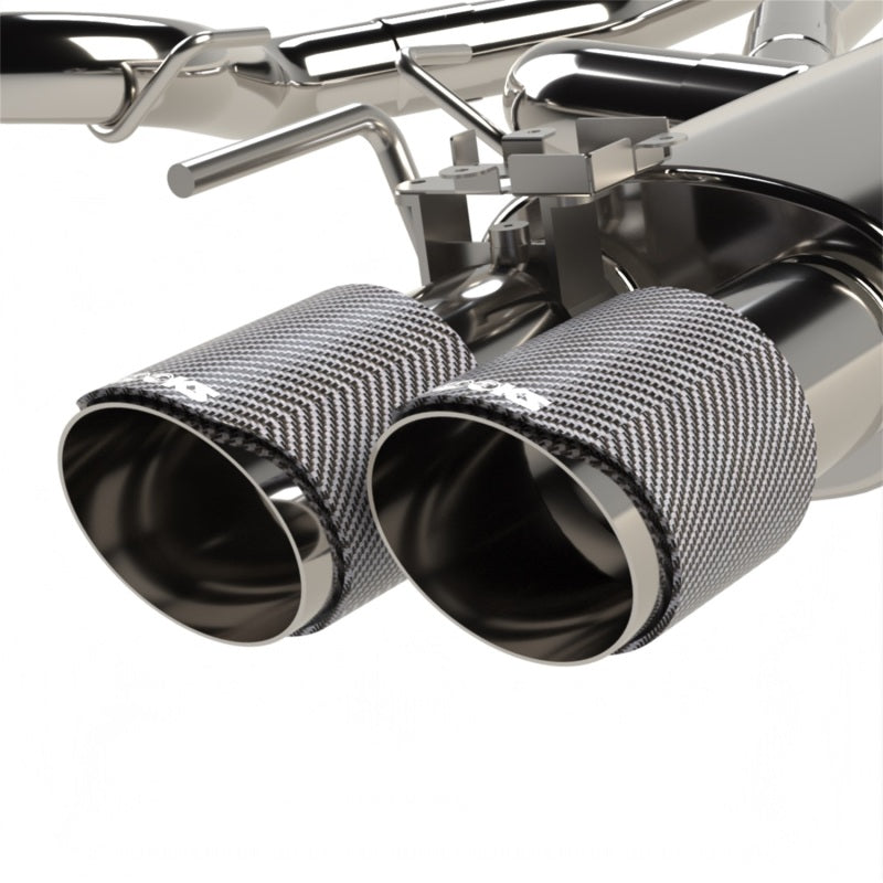 Kooks 18-24 Ford Mustang GT 5.0 3in. Valved Touring Cat-Back Exhaust - Carbon Tips - 11514570