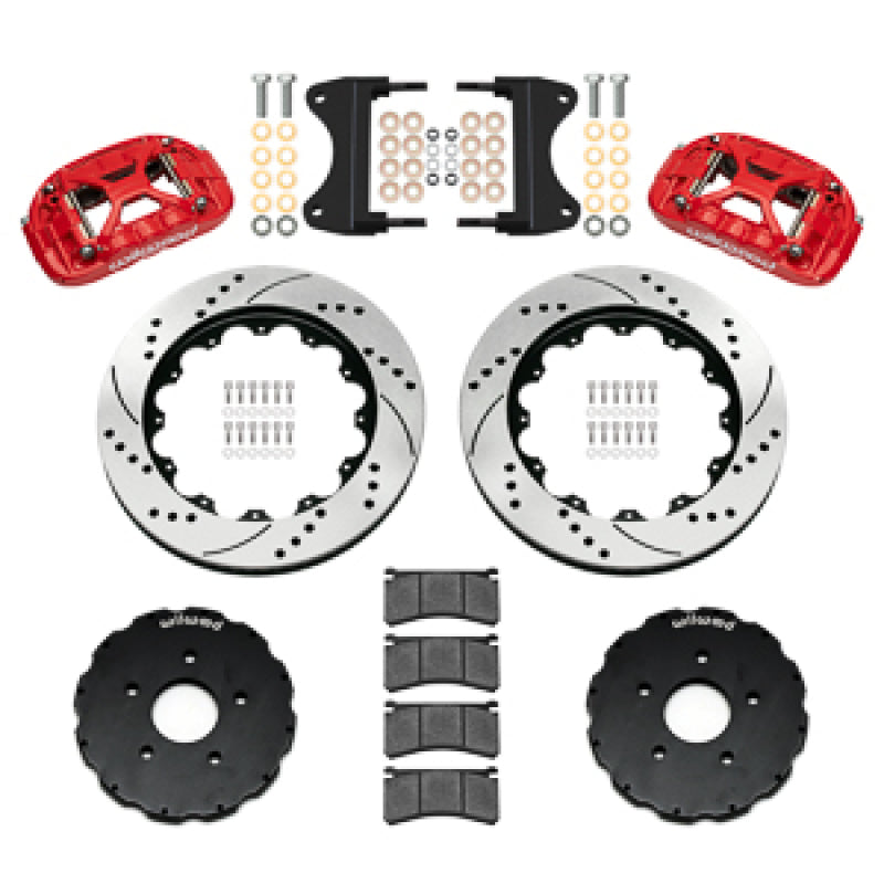 Wilwood 14-19 Chevrolet Corvette C7 Forged XRS6R Front BBK - 14.00 Rotor SRP - Red - 140-18534-DR