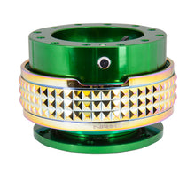 Load image into Gallery viewer, NRG Quick Release Kit - Pyramid Edition - Green Body / Neochrome Pyramid Ring - SRK-210GN/MC