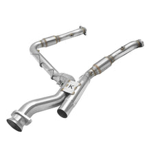 Load image into Gallery viewer, Kooks 17-19 Ford F150 Raptor EcoBoost 3.5L V6 3in Stainless GREEN Catted Turbo Down Pipes - 13623300