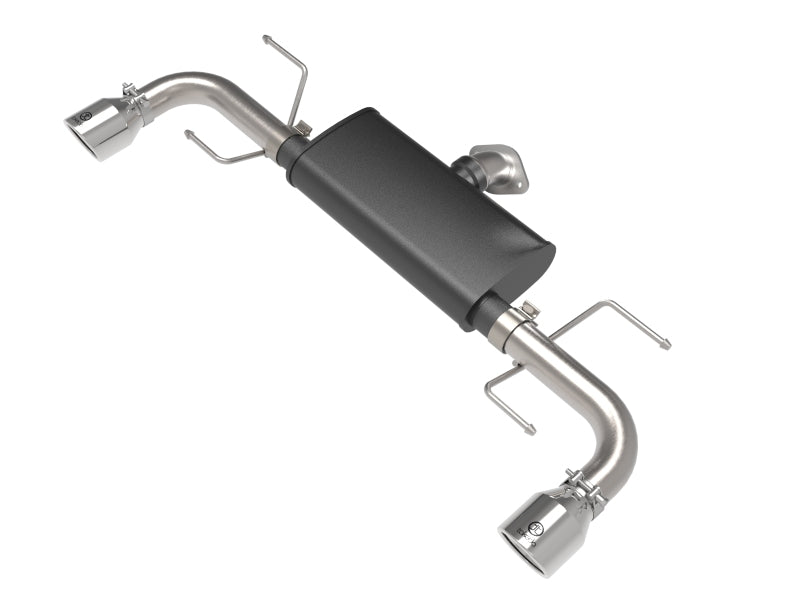 aFe Takeda 17-21 Mazda CX-5 2.5L (t) 2.5in. SS Axle-Back Exhaust System w/Polished Tips - 49-37021-P