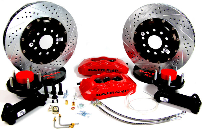 Baer Brakes Ford Mustang II Spindles STD Studs 14in Pro+ Front SDZ Brake Kit - Red - 4261347R