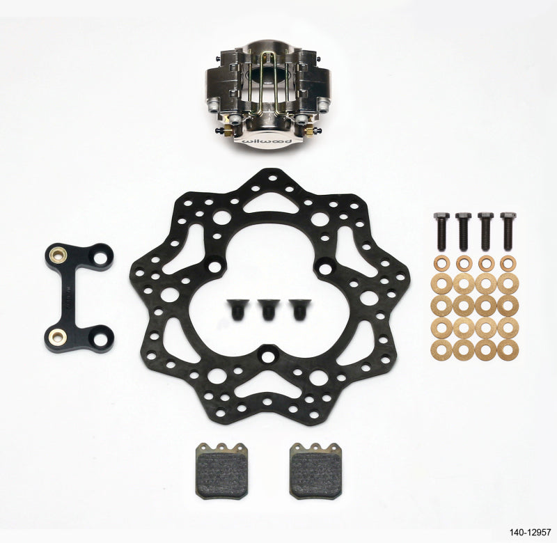 Wilwood Dynapro Single LW Left Front Kit - Sprint 11.00in Scalloped Steel Rotor - 140-12957