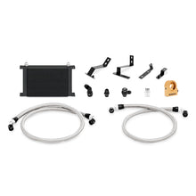 Load image into Gallery viewer, Mishimoto 2016+ Chevy Camaro Oil Cooler Kit w/ Thermostat - Black - MMOC-CAM8-16TBK