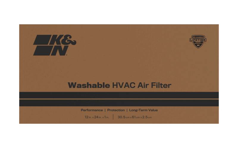 K&N HVAC Filter 12 X 24 X 1 Merv 8 - HVC-8-11224