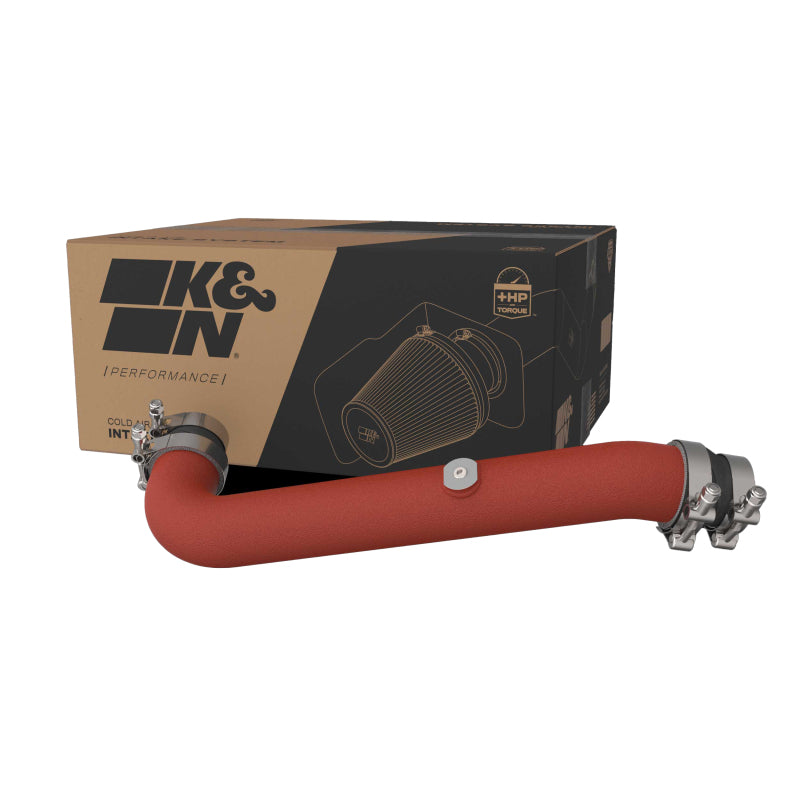 K&N 23-24 Toyota GR Corolla L3 1.6L Charge Pipe Kit - Wrinkle Red - 77-1018TWR
