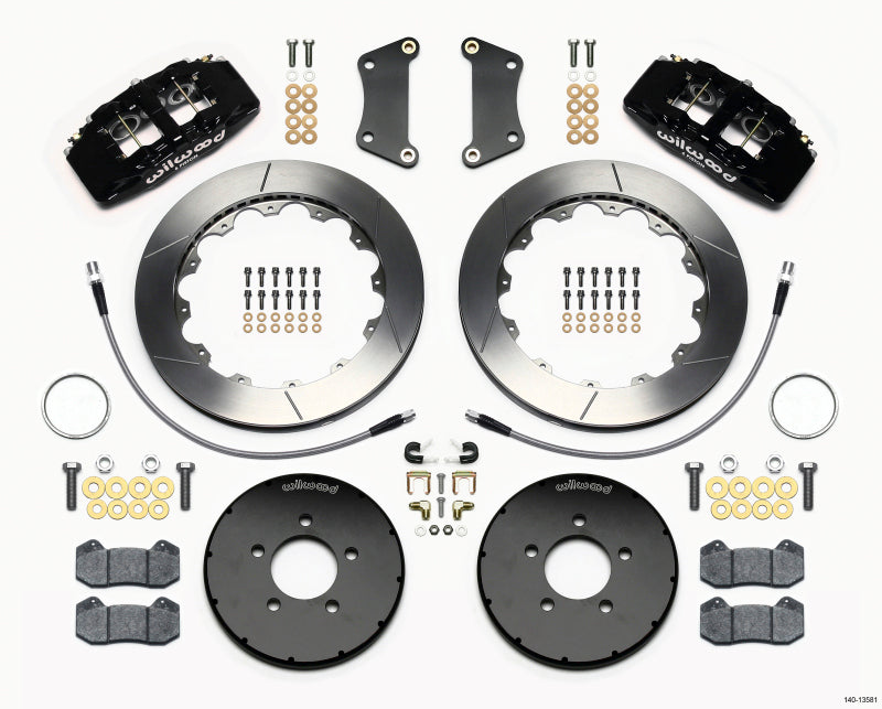 Wilwood Dynapro 6 Front Hat Kit 12.88in 2005-Up Mazda 3 w/ Lines - 140-13581