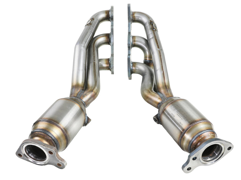aFe 05-11 Toyota Tacoma V6-4.0L Twisted Steel 409 Stainless Steel Long Tube Header w/ Cat - 48-46001-1HC