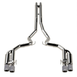 Kooks 18-24 Ford Mustang GT 5.0 3in. Valved Shotgun Cat-Back Exhaust - Carbon Tips - 11514520
