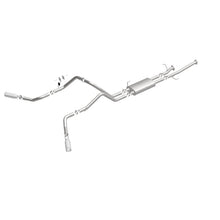 Load image into Gallery viewer, MagnaFlow Cat-Back 10-15 Toyota Tundra SC LB / CC SB 4.6L/5.7L V8 SS 2.5 Dual Split Rear 4in Tip - 19232