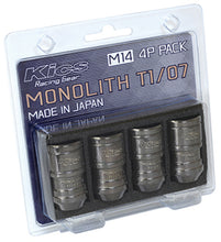 Load image into Gallery viewer, Project Kics 14 x 1.5 Glorious Black T1/07 Monolith Lug Nuts - 4 Pcs - WMN04GK4P