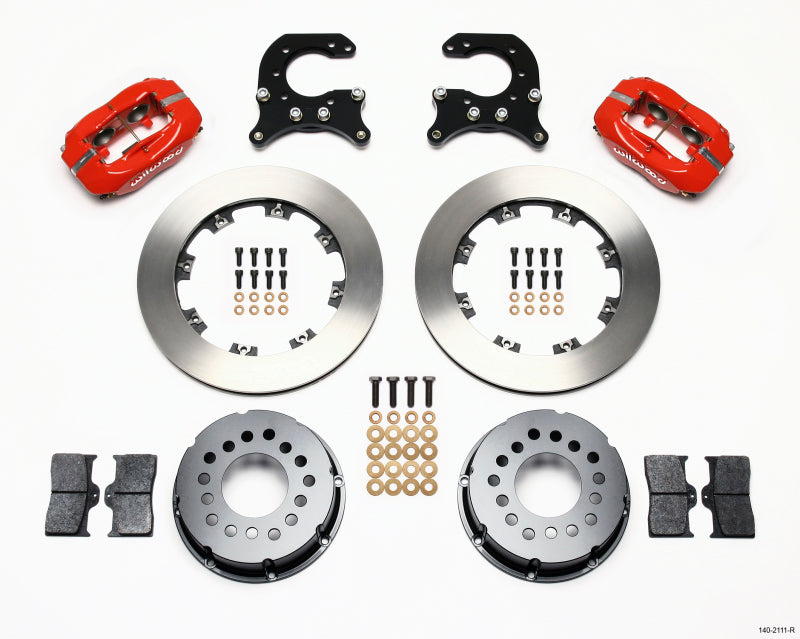 Wilwood Forged Dynalite P/S Rear Kit Red 58-64 Olds/Pontiac Ends - 140-2111-R