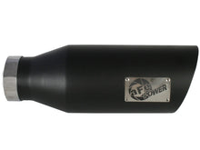 Load image into Gallery viewer, aFe MACHForce XP Exhausts Tips SS-304 EXH Tip 4In x 7Out x 18L Bolt-On (blk) - 49-92023-B