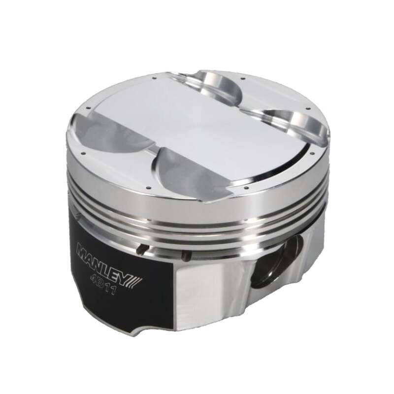 Manley Mitsubishi 4B11 86.5mm Bore 10.0:1 CR +2cc Dome Turbo Tuff Piston Set w/ Rings - 614305CE-4
