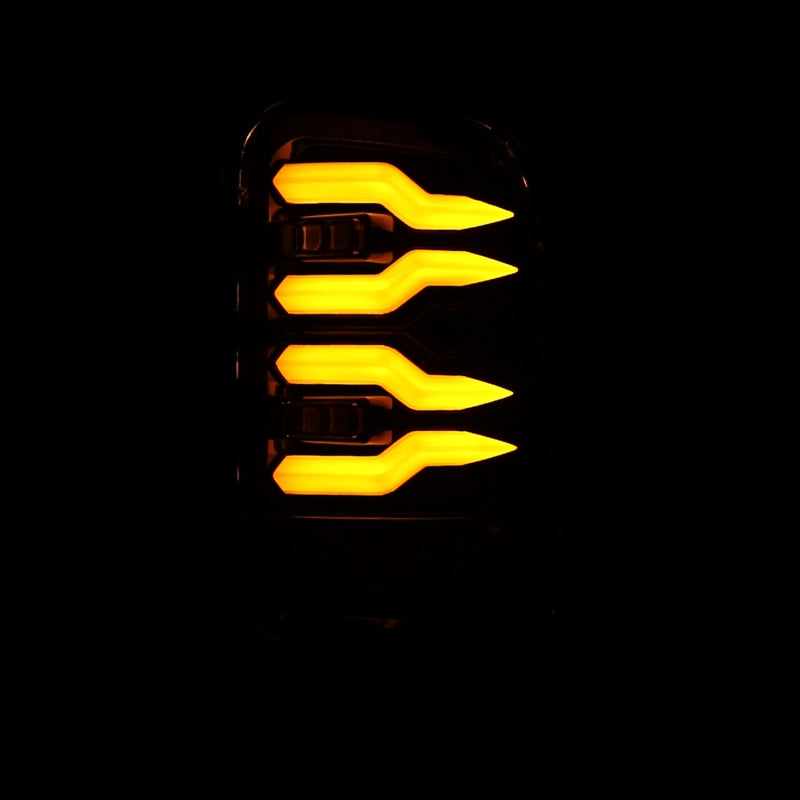 AlphaRex 94-01 Dodge Ram 1500/2500/3500 LUXX-Series LED Tail Lights - Black - 643002
