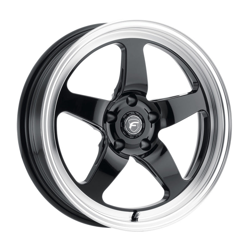 Forgestar D5 Drag 18x5.0 / 5x120 BP / ET-23 / 2.125in BS Gloss Black Wheel - F0918C022N23
