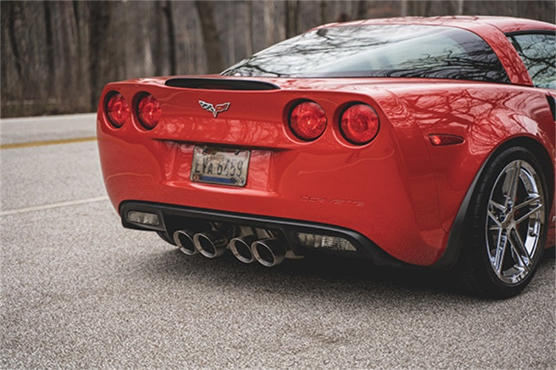 Corsa 06-13 Chevy Corvette C6 Z06 7.0L / 09-13 ZR1 6.2L Polished Axle-Back Exhaust w/4.5in Twin Tips - 21077