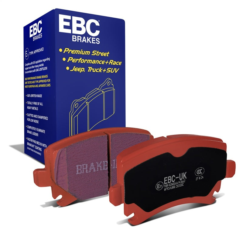 EBC 06-13 Audi A3 2.0 Turbo (Girling rear caliper) Redstuff Rear Brake Pads - DP31518C
