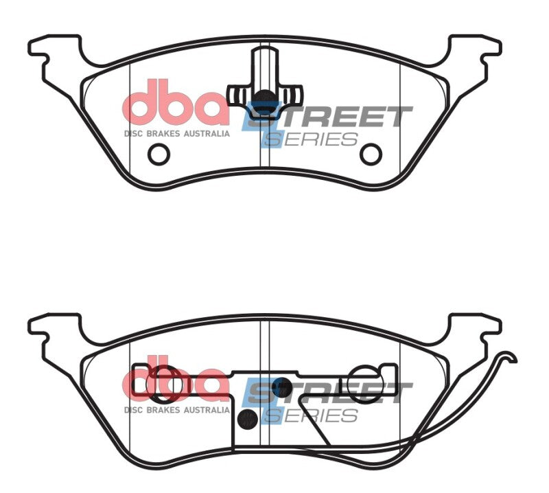 DBA 01-07 Chrysler Town & Country (Rear Rotor) FWD Street Series Rear Brake Pads - DB1853SS