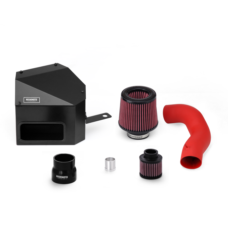 Mishimoto 15-16 VW Golf/GTI 1.8L/2.0L Performance Air Intake Kit - Wrinkle Red - MMAI-MK7-15WRD