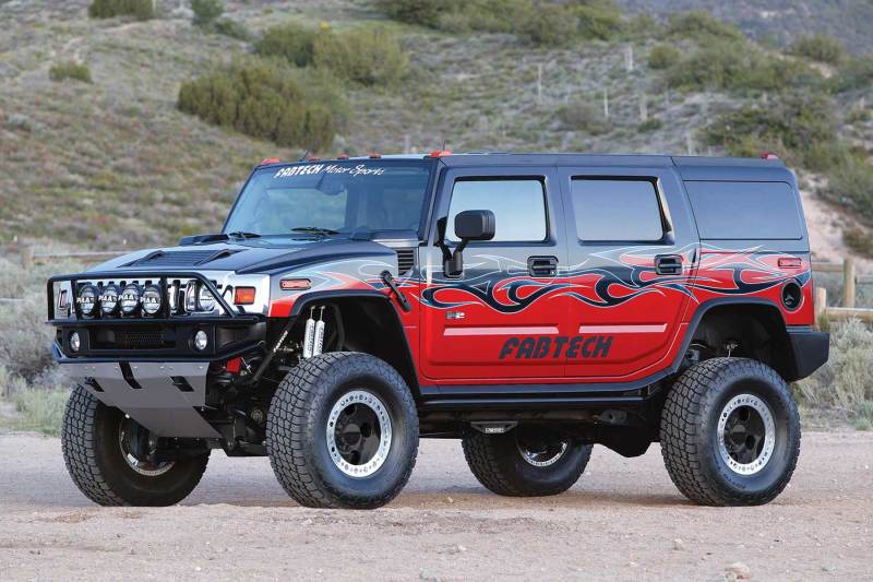 Fabtech 03-05 Hummer H2 Suv/Sut 4WD w/Rr Air Bags 6in Perf Sys w/Dlss Shks - K5001DL