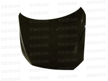 Load image into Gallery viewer, Seibon 08-09 Mitsubishi Lancer OEM Carbon Fiber Hood - HD0809MITLAN-OE