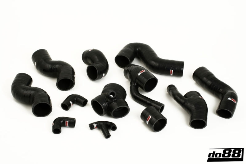 do88 99-02 Audi S4/A6 2.7L BiTurbo (AGB/AJK/AZA) Pressure Hoses - Black - DO88-KIT109S