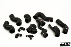 do88 99-02 Audi S4/A6 2.7L BiTurbo (AGB/AJK/AZA) Pressure Hoses - Black - DO88-KIT109S
