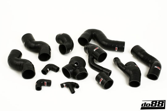 do88 99-02 Audi S4/A6 2.7L BiTurbo (AGB/AJK/AZA) Pressure Hoses - Black - DO88-KIT109S