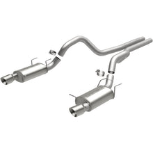 Load image into Gallery viewer, MagnaFlow 13 Ford Mustang Dual Split Rear Exit Stainless Cat Back Performance Exhaust (Street) - 15149