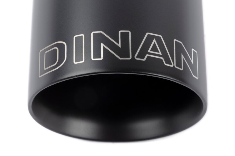 Dinan Double-Walled 4in Clamp-On Exhaust Tip - Black - 4in Outlet / 3.25in Inlet - D663-0574-BOX