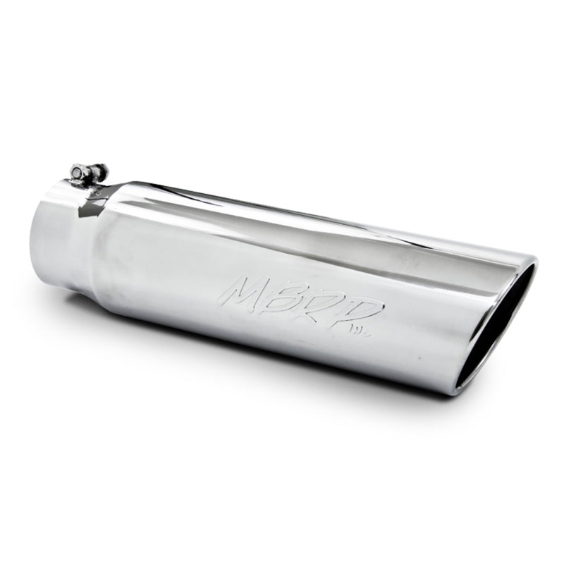 MBRP Universal 5in OD Angled Rolled End 4in Inlet 18in Length T304 Exhaust Tip - T5124