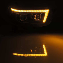 Load image into Gallery viewer, AlphaRex 10-13 Toyota 4Runner PRO-Series Projector Headlights Plank Style Black w/Seq Signal/DRL - 880755